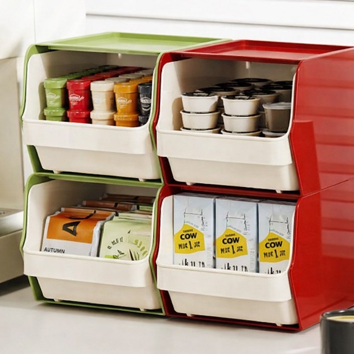 이지몰 2단 간식 다용도 서랍식 주방 사무실 탕비실 수납함