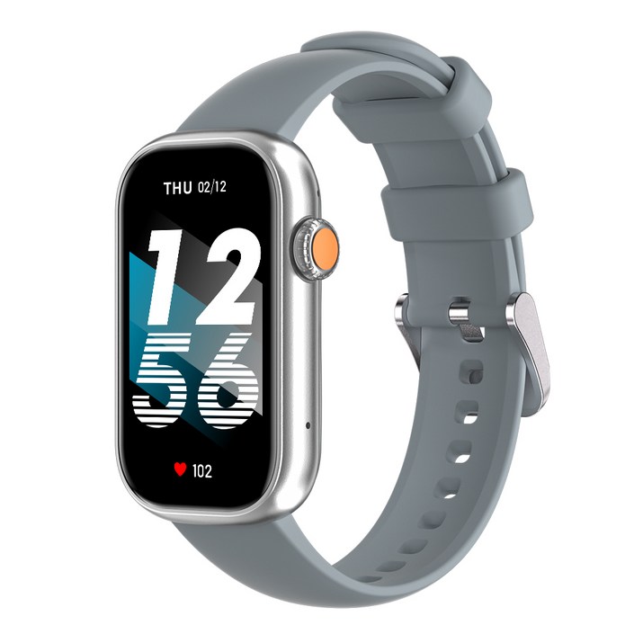 전화통화 블루투스 스마트워치 X3 스마트밴드 한글판 학생 어린이 운동시계, 실버, 3.7cm, GPS  블루투스