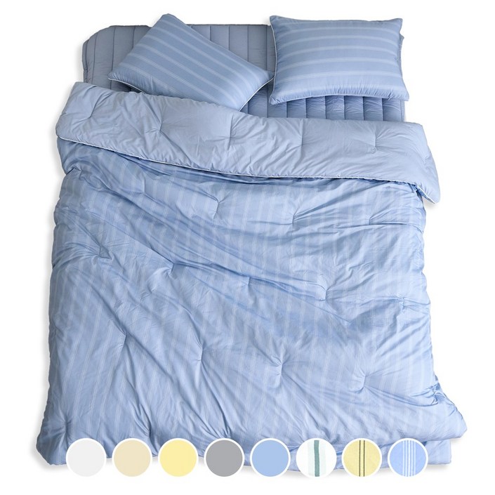 독일 피부과학인증 AllerX 더마 알러지케어 먼지없는 차렵 이불 간절기 가을 사계절 침구 세트