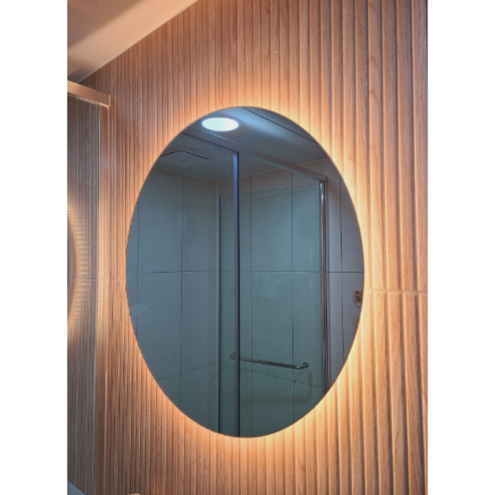 예원거울 LED 원형 500, 600, 700, 800, 간접 조명 미용실 화장대 욕실 인테리어 세면대 거울 벽거울 벽면 주문 제작