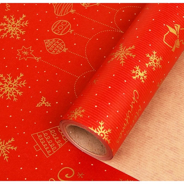크리스마스 별밤롤 종이 롤 포장지 10m