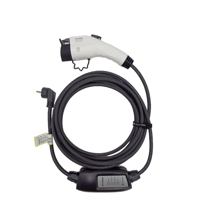이볼루션 전기차충전기 가정용 완속 충전케이블 5m DUOSIDA 16A 220V 비상용 휴대용 이동형 충전기 아이오닉5 테슬라 EV6 포터2 봉고 코나 니로 볼트 벤츠 BMW