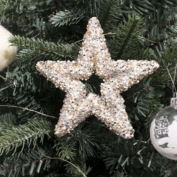 둔떼 트리별장식 별 오너먼트, 크리스마스 트리 장식 소품 데코용품