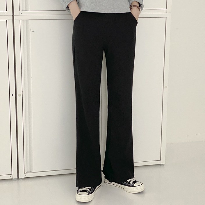 앤샵 매일입는 편안한 롱일자 밴딩 스판슬랙스 팬츠2color 당일출고슈퍼스판빅사이즈2XL