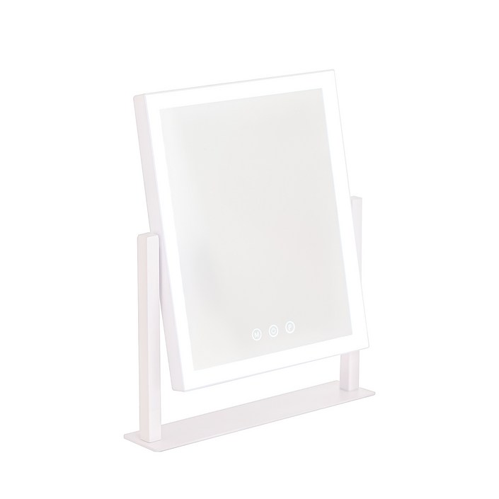 비욘드퍼니싱 LED 화장대 탁상 거울, 1개, LED라인조명