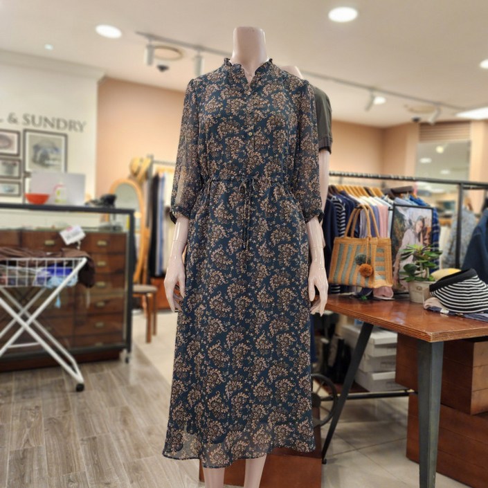 BCBG [올앤선드리]  페이즐리 OP 원피스 _ A4F7O671 43   [D/GREEN]