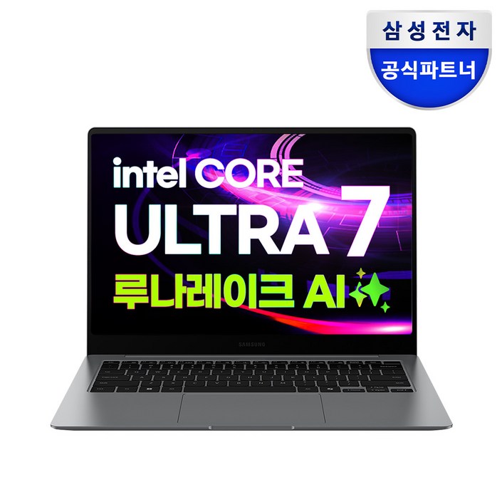 삼성전자 갤럭시북5 프로 NT940XHAK71AR 인텔 울트라7 AI 셀렉트 터치스크린 사무용 고사양 영상편집 대학생 윈도우11 노트북, NT940XHAK71AR, WIN11 Home, 32GB, 1TB, 그레이