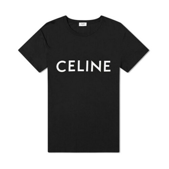 셀린느 명품셀린느 로고 루즈핏 반팔 티셔츠 블랙 남성 2X681671Q 38AW 2X6816 71Q3 8AW - 투데이밈