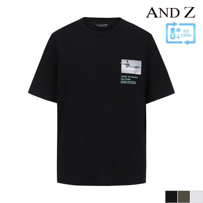 지오지아 앤드지  아이스 그래픽 반팔 티셔츠 BZB2TR1121A