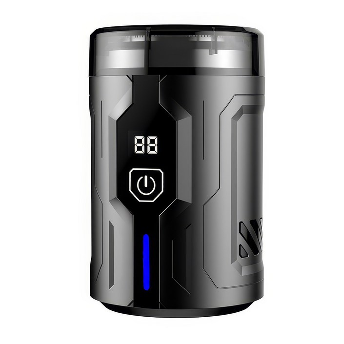 RUN기술 미니 휴대용 전기 면도기 충전식 방수 완전분리형, 블랙