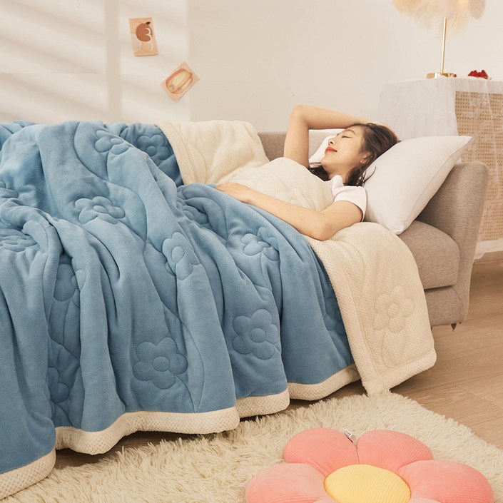 Cozy Aura 겨울 3중직 극세사 이불 겨울이불 담요 블랭킷