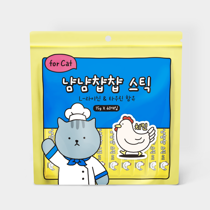 냠냠챱챱 스틱 짜먹는 고양이 대용량 간식
