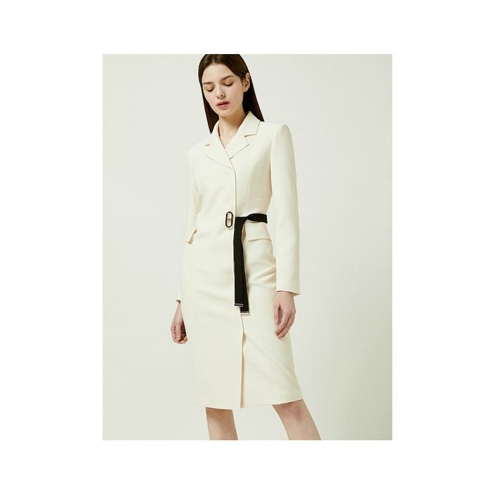 모조에스핀 허리장식 H라인 원피스 CRJ241MSE005DH1410848