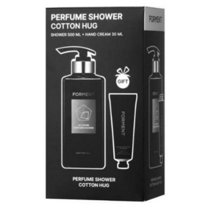 [한정판] 포맨트 시그니처 퍼퓸 올인원 퍼퓸샤워 바디워시 코튼허그 500ml +핸드크림 30ml SET
