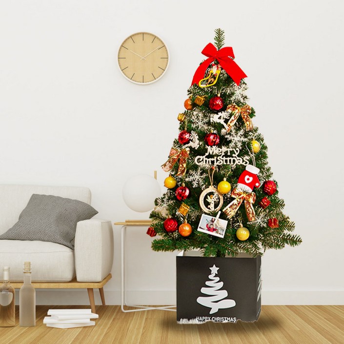 1m 뉴레드 스카치 크리스마스트리 풀세트