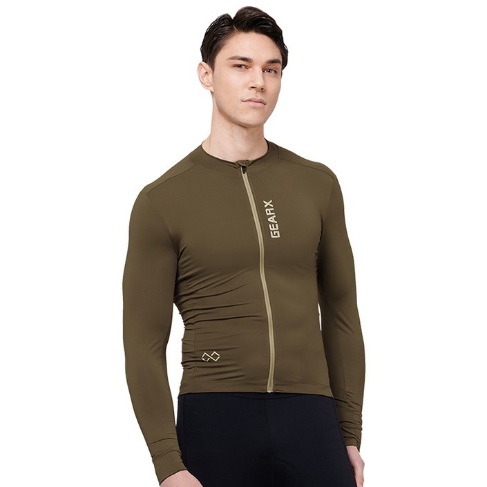 기어엑스 싸이클웨어C 긴팔라운드 012 남성 브라운