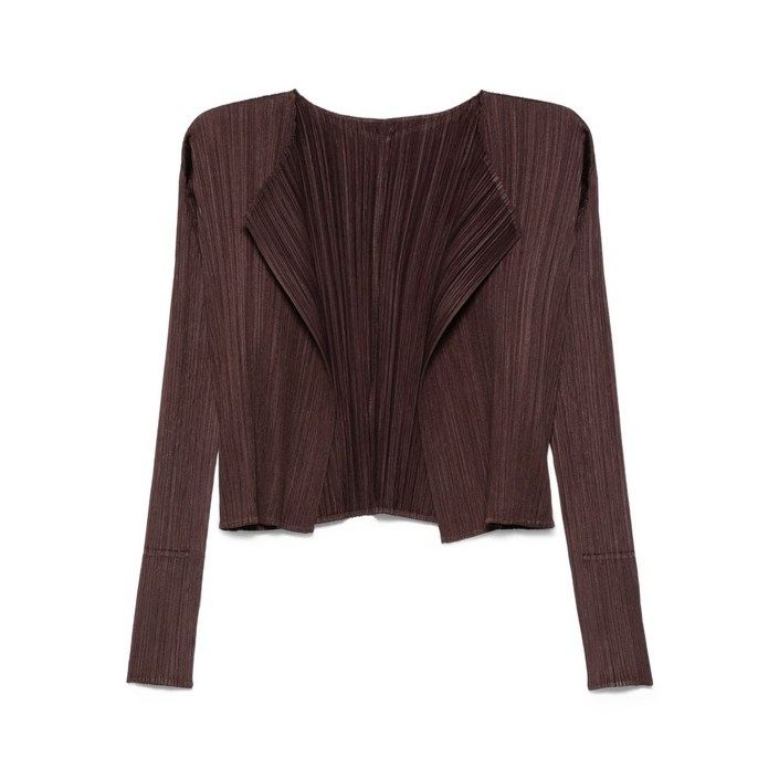 플리츠플리즈이세이미야케 플리츠 가디건