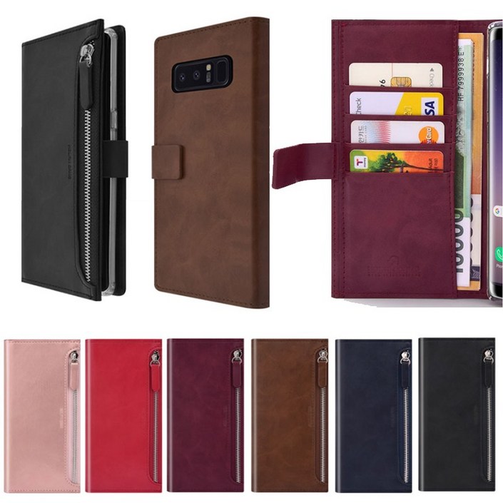 WING 갤럭시노트10 (SM-N971N)용 절친 지퍼 다이어리 케이스 휴대폰