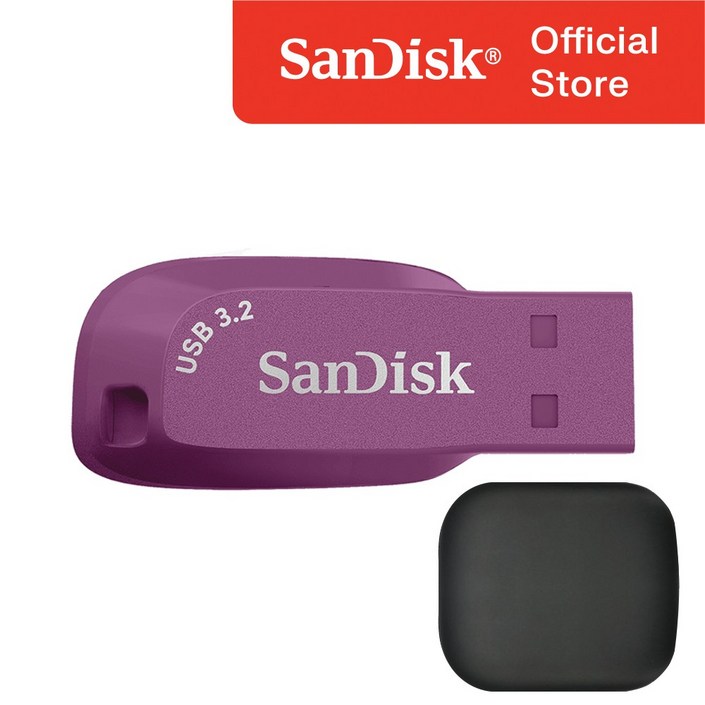 샌디스크 울트라 쉬프트 CZ410 USB 3.2 메모리 / USB 보관 케이스, 256GB, 퍼플