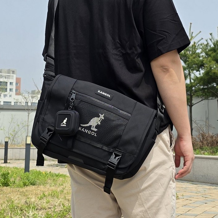 캉골 메신저백 크로스백 학원 옆으로매는 가방 노트북 기어 중학생 고등학생