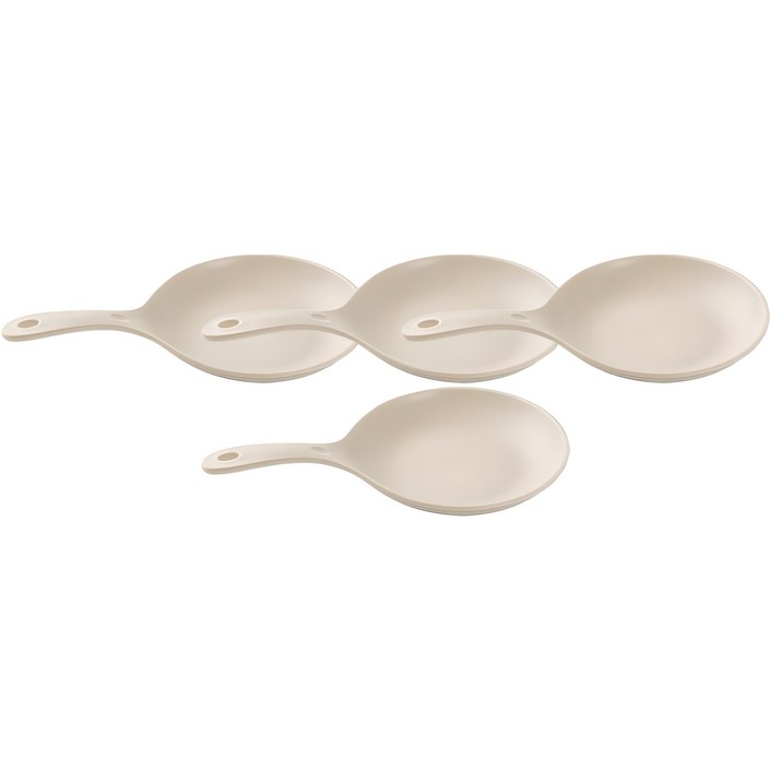 아띠홈 올더플레이트 손잡이 앞접시 4p, 크림, 1세트