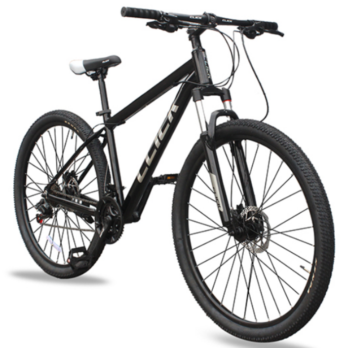 클릭 토브27.5D 27.5인치 알루미늄 유압식디스크브레이크 MTB 자전거 미조립, 유광블랙/미조립, 1개, 180cm