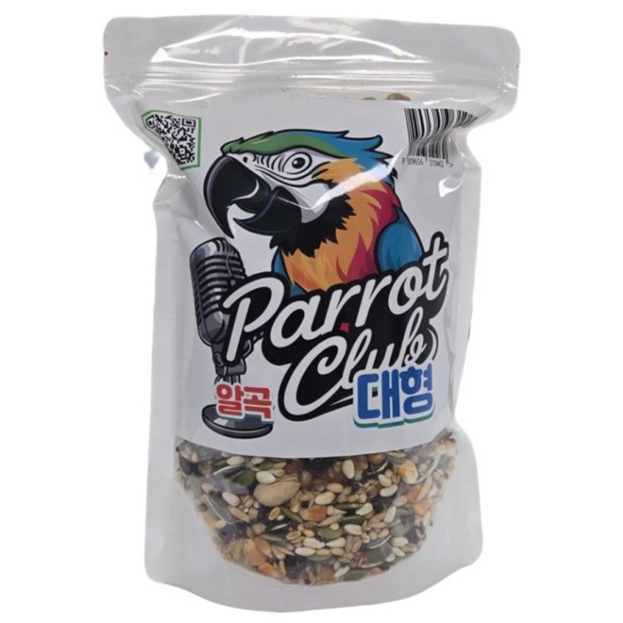 앵파크 앵친소 알곡 대형 800g 새모이 아마존 뉴기니아 회색앵무 마카우, 1개, 800g