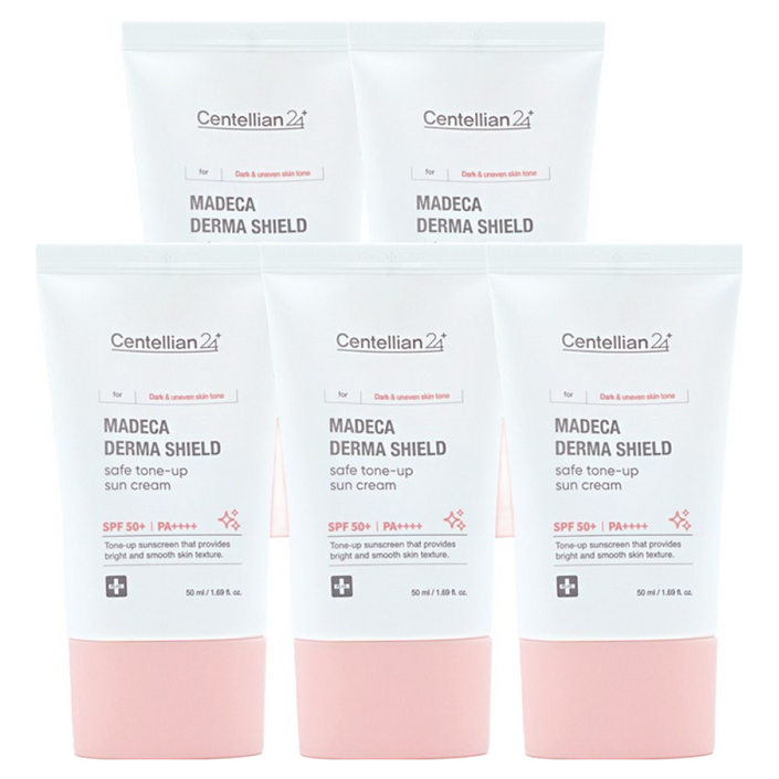 동국제약 센텔리안24 마데카 더마 쉴드 세이프 톤업 선크림(SPF50+), 50ml, 5개