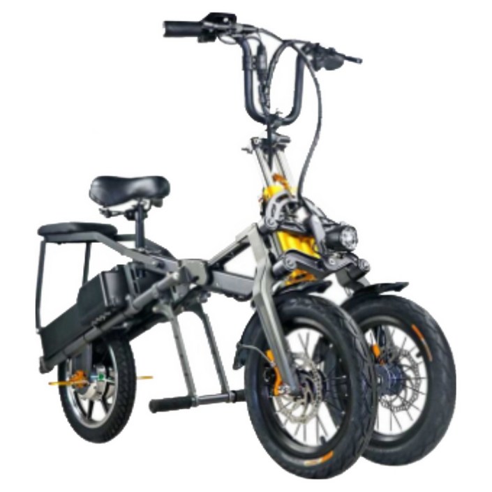 역삼륜 오토바이 스쿠터 바이크 삼륜 48V 접이식 세발, 1개