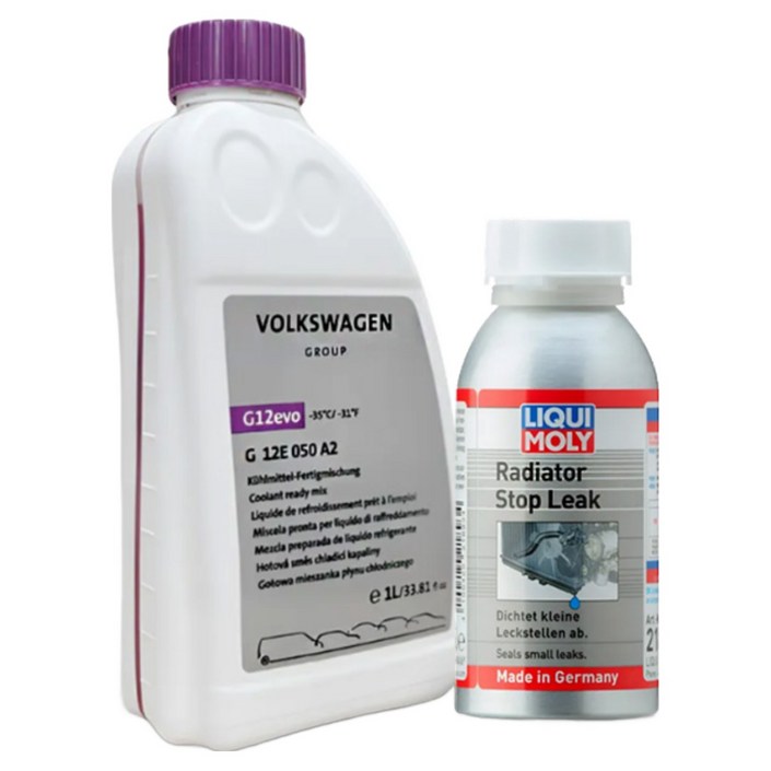 아우디 폭스바겐 냉각수 부동액 1L G12E050A2 1개  리퀴몰리 코리아 라디에이터 누수차단제 150ml 21893 정식수입 1개, 1세트, 1개