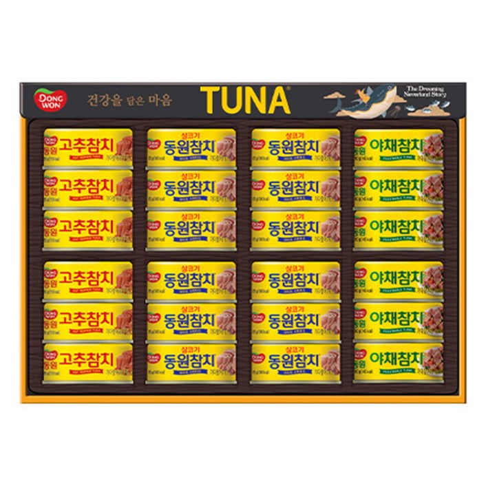 동원 참치 선물세트 O24호 부직포백, 1세트 동원 참치 선물세트 O24호 부직포백, 1세트