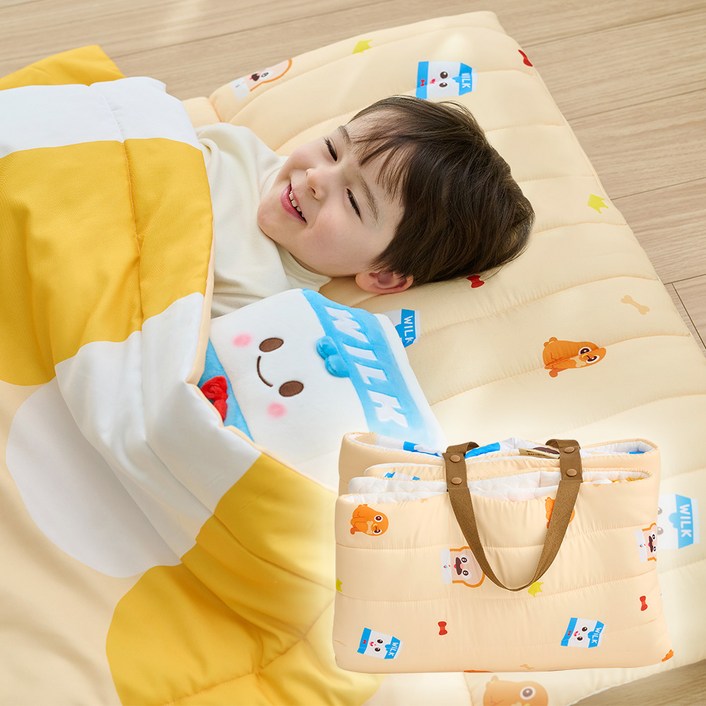 아띠래빗 양면 어린이집 낮잠이불 일체형, 브레드이발소