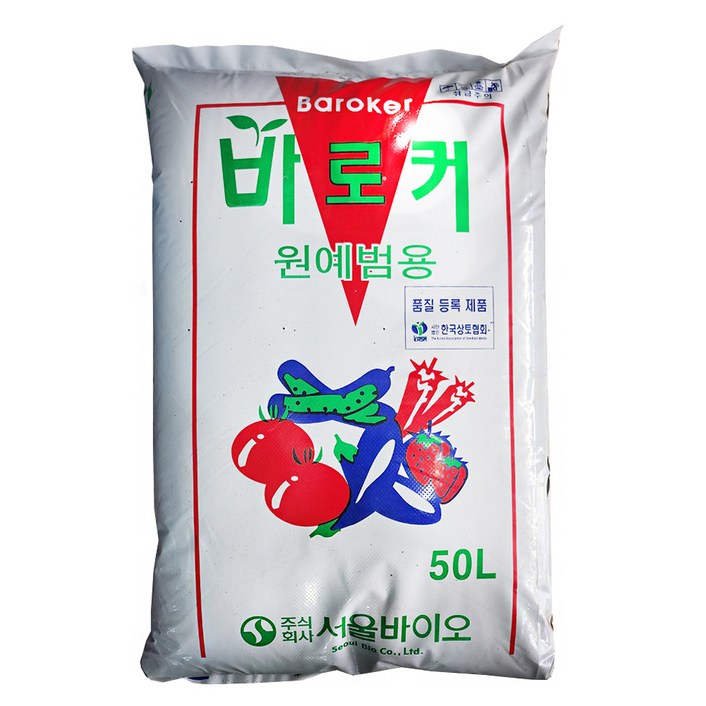 Baroker 원예범용 상토, 1개, 50L