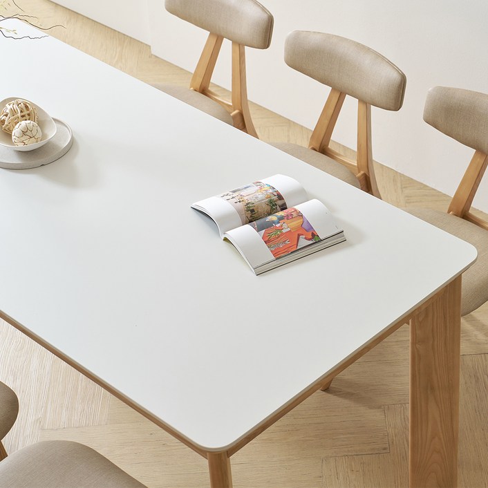 보니애가구 교체용 세라믹 포세린 식탁 테이블 상판 스몰라운드 1800 x 850mm 방문설치