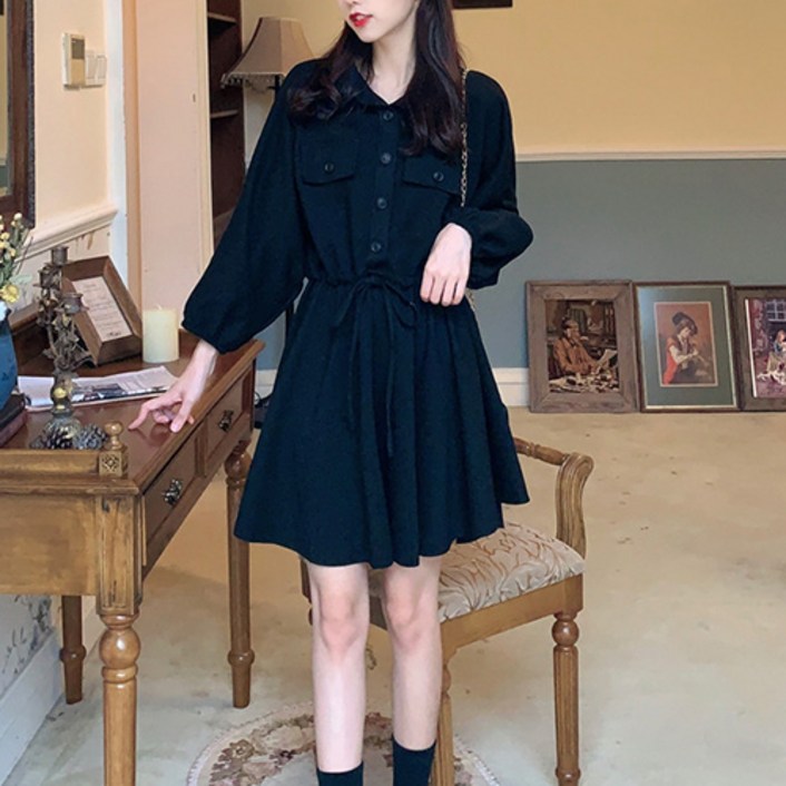 구디프 여성용 나르 허리스트랩 셔츠 원피스 빅사이즈 포함