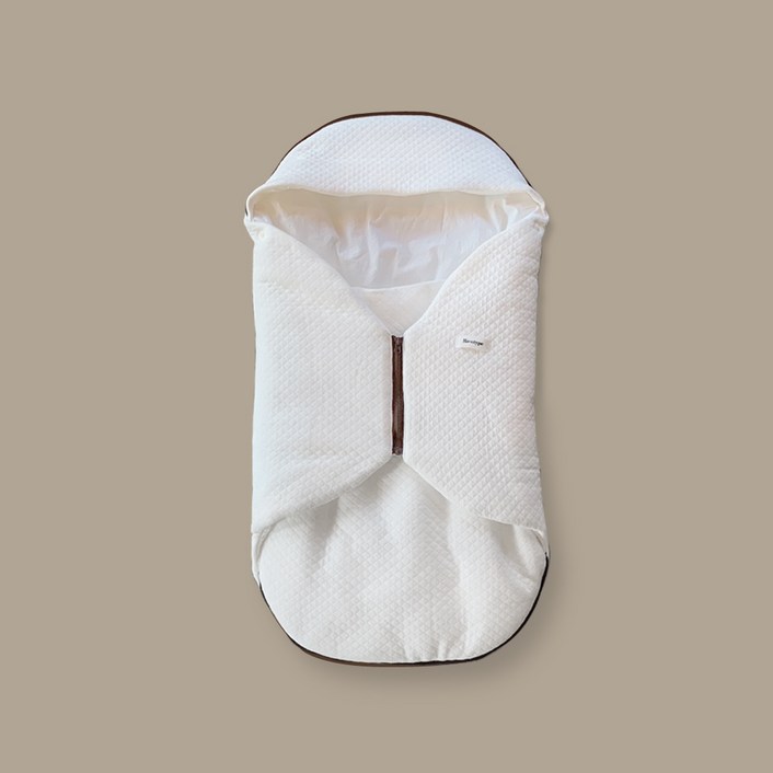 리코타입 겉싸개 지퍼형 고밀도 순면 누빔 4계절 신생아 출산준비