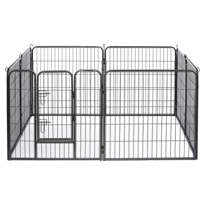 강아지 울타리 펜스 대형견 운동장 견사 문포함 8PCS 대형 PF003