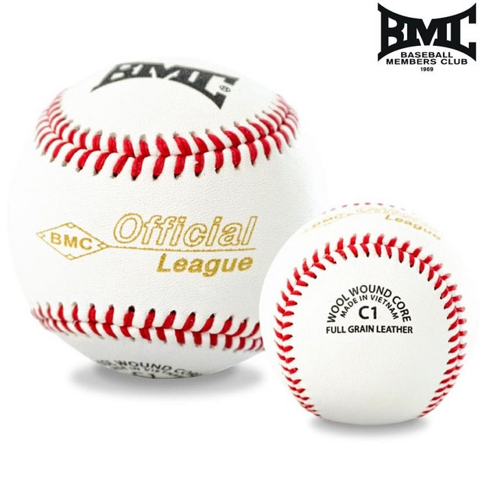 24시즌 BMC 비엠씨 프로페셔널 야구공 시합구 C1 낱개 1개