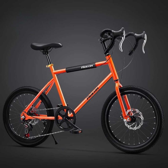 미니스프린터 20인치 경량 자전거 변속 오렌지 바이크