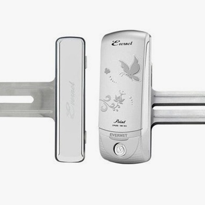 에버넷 번호전용 포인트글라스 양문 GXPOINTN 강화유리 유리문용 디지털도어락 빠른배송, 포인트글라스양문, 고객직접설치