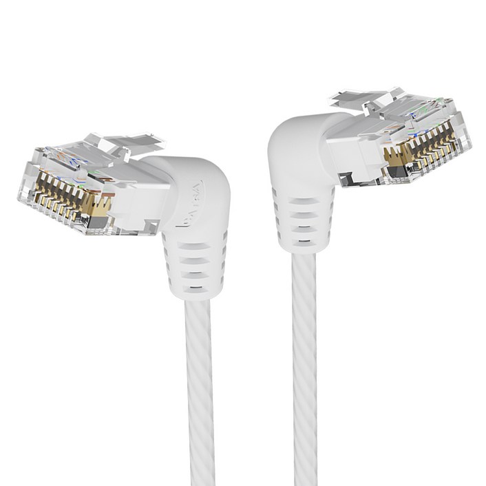 벤션 CAT6A UTP 360도 회전꺽임형 울트라슬림 초고속 기가 랜선 화이트, IBOW, 5m, 1개 벤션 CAT6A UTP 360도 회전꺽임형 울트라슬림 초고속 기가 랜선 화이트, IBOW, 5m, 1개