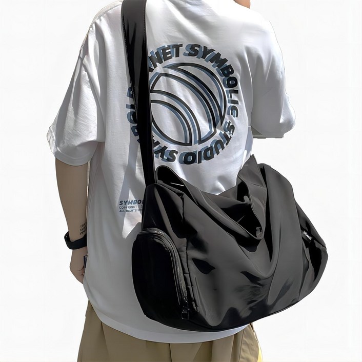 나일론 남성 방수 대용량 여행용 메신저백 크로스백 힙색 빅 사이즈 힙백 힙쌕  MY-6126