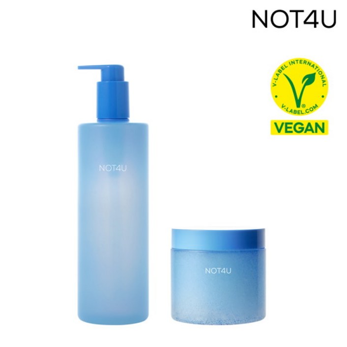 [낫포유] [바디 트러블 매끈케어] 클리어 아크네 바디워시 500ml + 바디스크럽 250