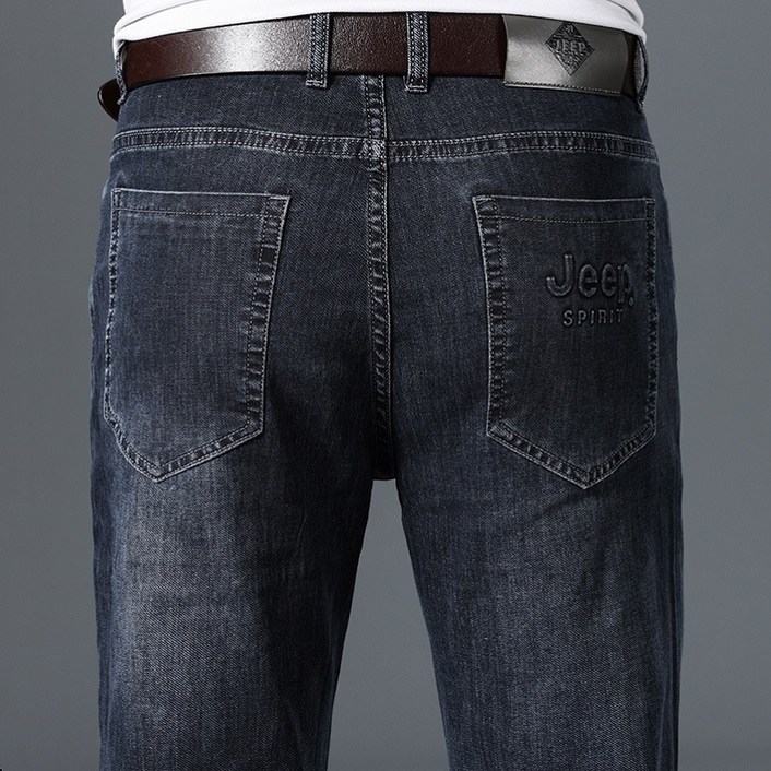 JEEP Spirit 지프스피릿 남성 청바지 마이크로 탄성 미드 웨이스트 팬츠 비즈니스 캐주얼 청바지 Jeans26812