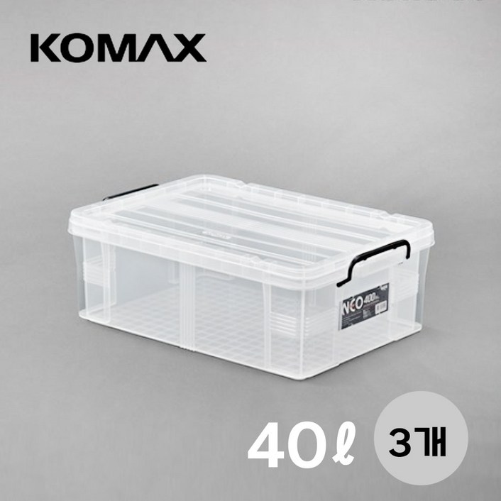 코멕스 네오박스 리빙박스, 반투명, 3개