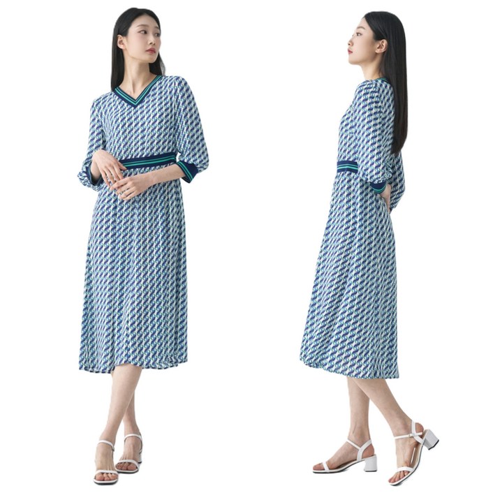 지센 이월상품 부산점 / 쉬폰 프린팅 원피스 LFOPO404 1컬러