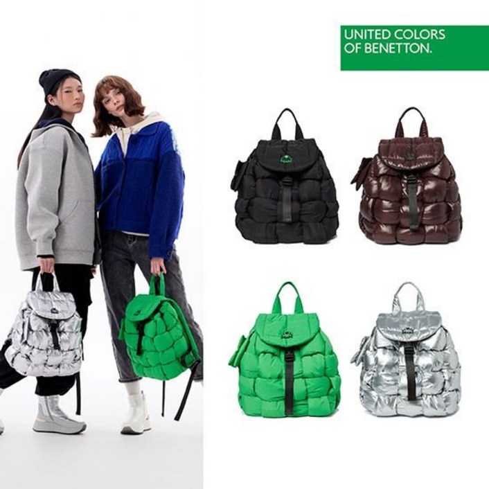 백화점 정품 베네통 백팩 현대홈쇼핑 정상가 150000원 BENNETON 24FW 패딩