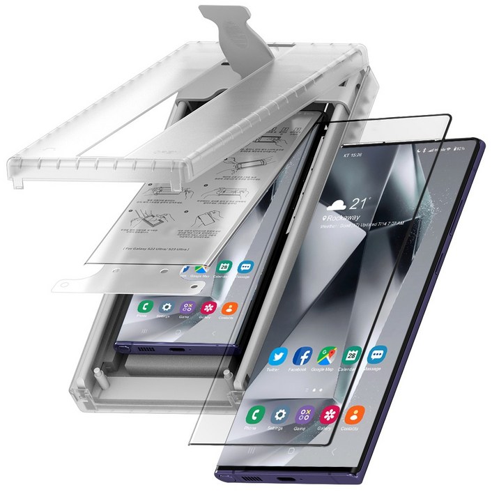 고부기 이지툴 하이브리드 강화 액정보호필름, 2매