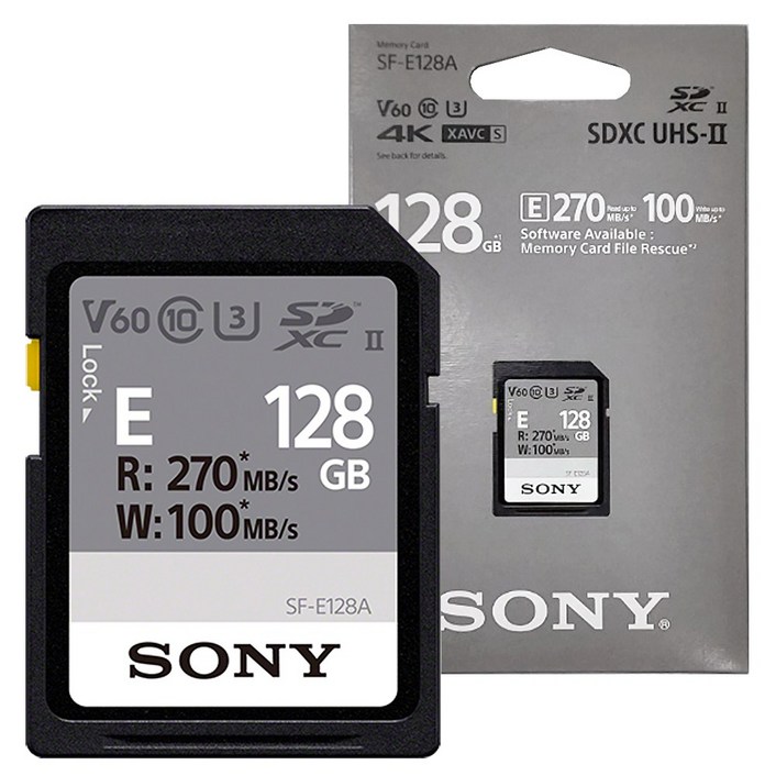 소니정품 SF-E128A UHS-II 128GB SD 메모리 카드 공식대리점 hi