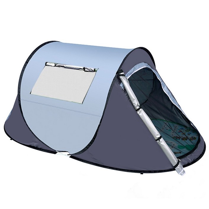 씽크라이프 원터치 팝업 텐트, 간편 설치 그늘막 쉘터, 자외선 차단 나들이 한강 피크닉용, 블루, 23인용